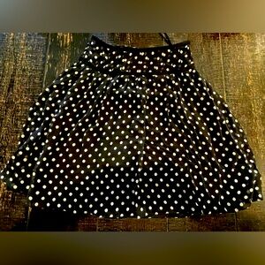Ralph Lauren Polka Dot Midi Skirt
